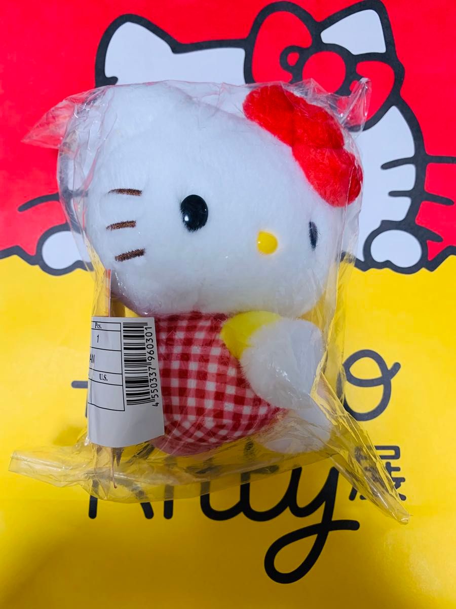 ハローキティ展 Hello Kitty展 限定 50周年 マスコット ギンガム ハローキティ展 Hello Kitty展 限定 50周年 マスコット ギンガム