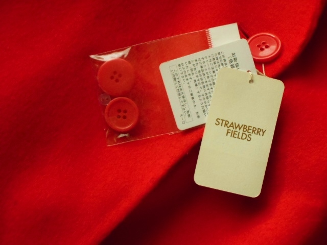 未使用/ストロベリーフィールズ/STRAWBERRY FIELDS/ウール混 コート/2/値札タグ付29,160円_画像6