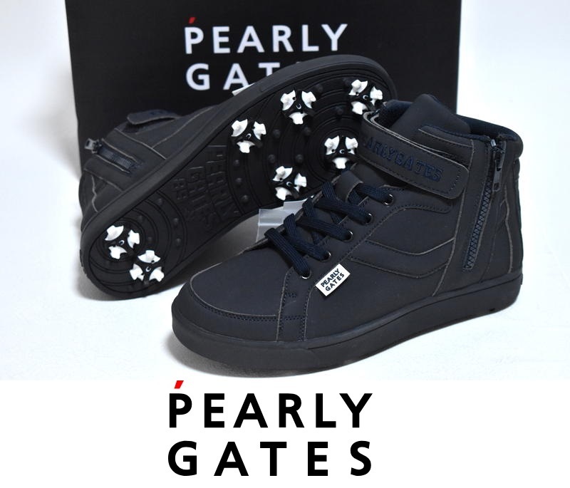 2024年 お歳暮・冬ギフト特集 22.5cm ゴルフシューズ ミドルカット GATES PEARLY 【送料無料】新品 053-1992302 スパイク パーリーゲイツ ネイビー 22.5cm