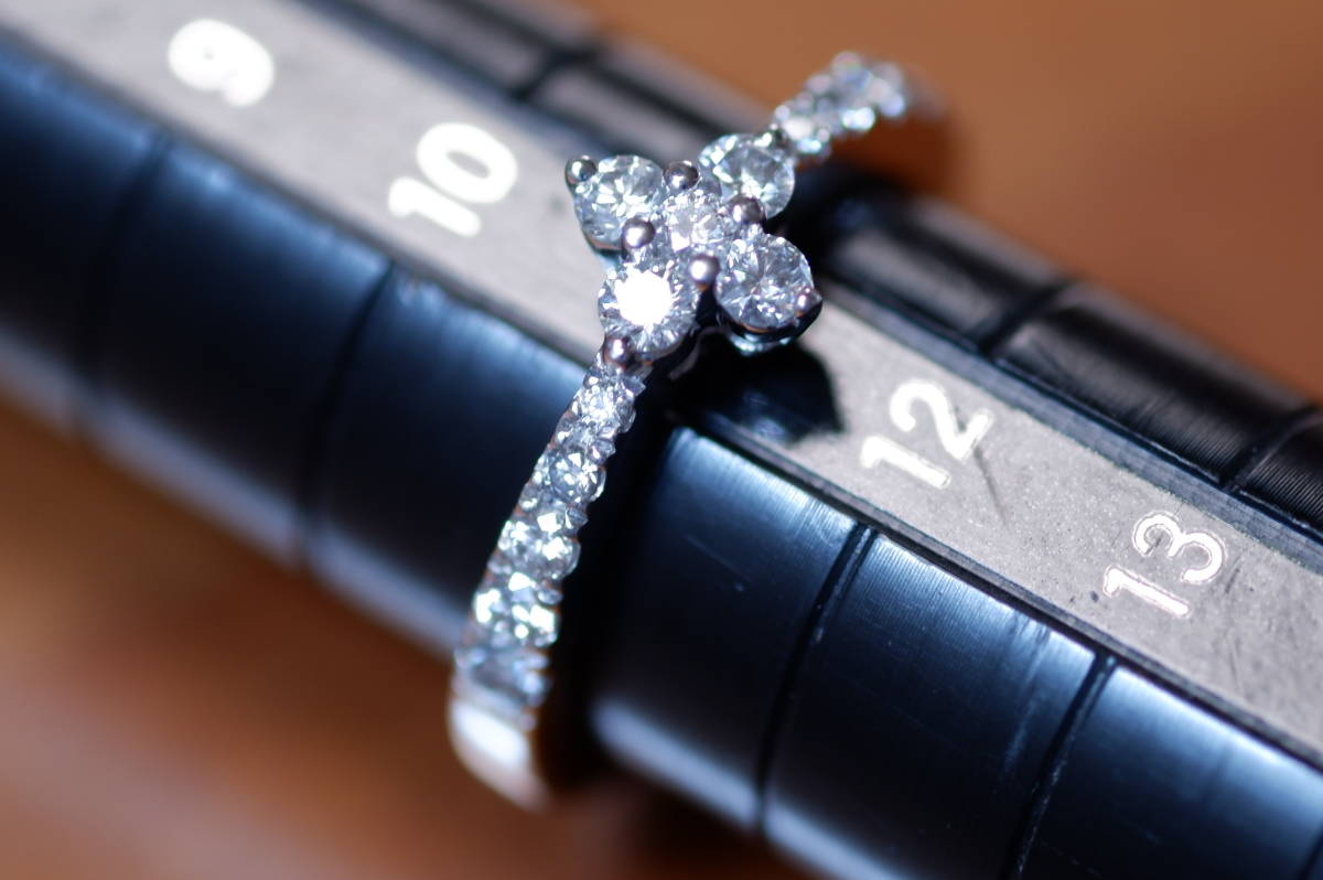 K18 ミキモト ダイヤモンド 0.41ct リング 11号 御木本 MIKIMOTO WG