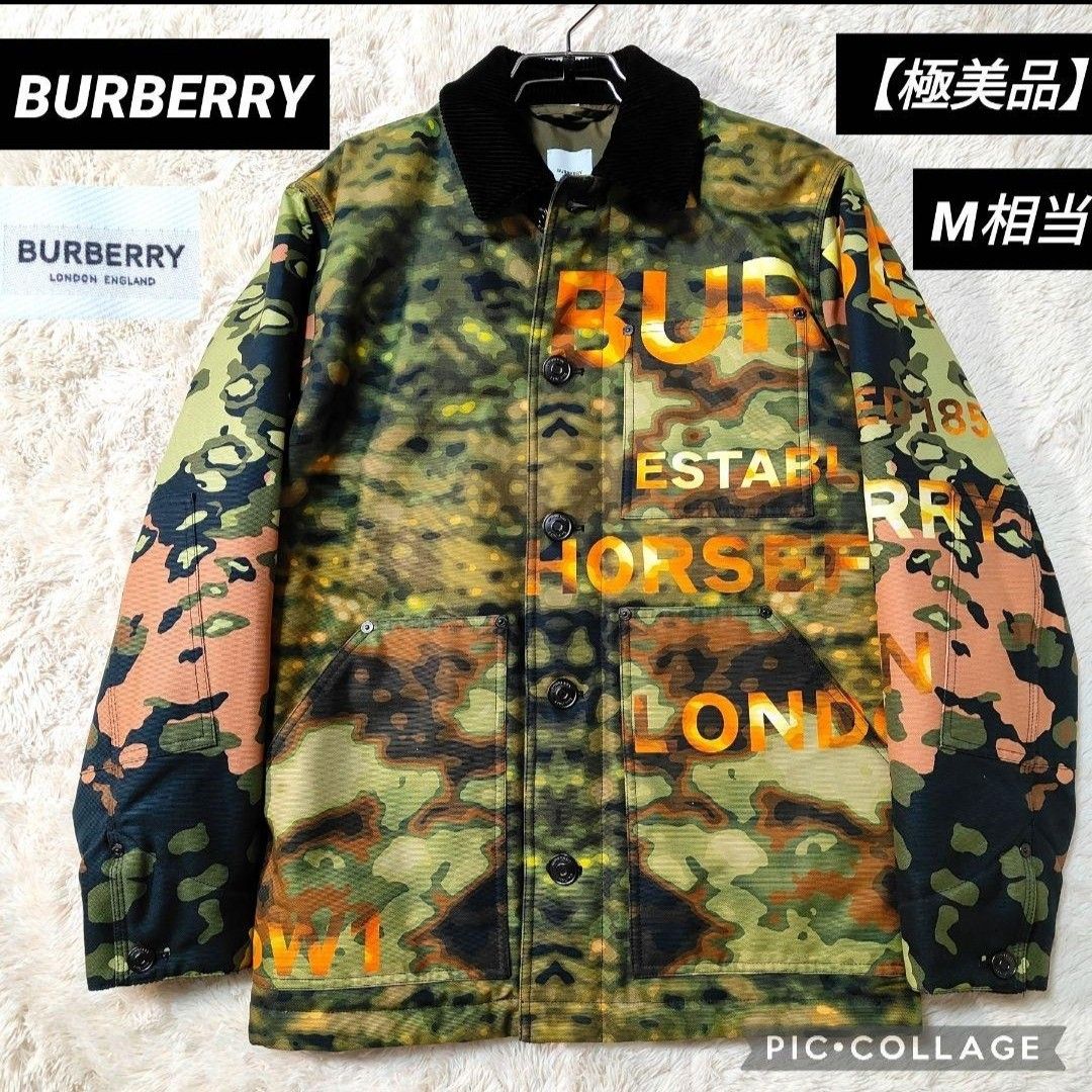 超美品 高年式 BURBERRY ハンティングジャケット デニム生地 M 超美品 高年式 BURBERRY ハンティングジャケット デニム生地 M