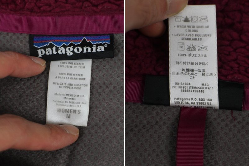 patagonia■レトロＸフリースジャケット マゼンタ/WOMENS M 2011年製 シンチラ パタゴニア_画像7