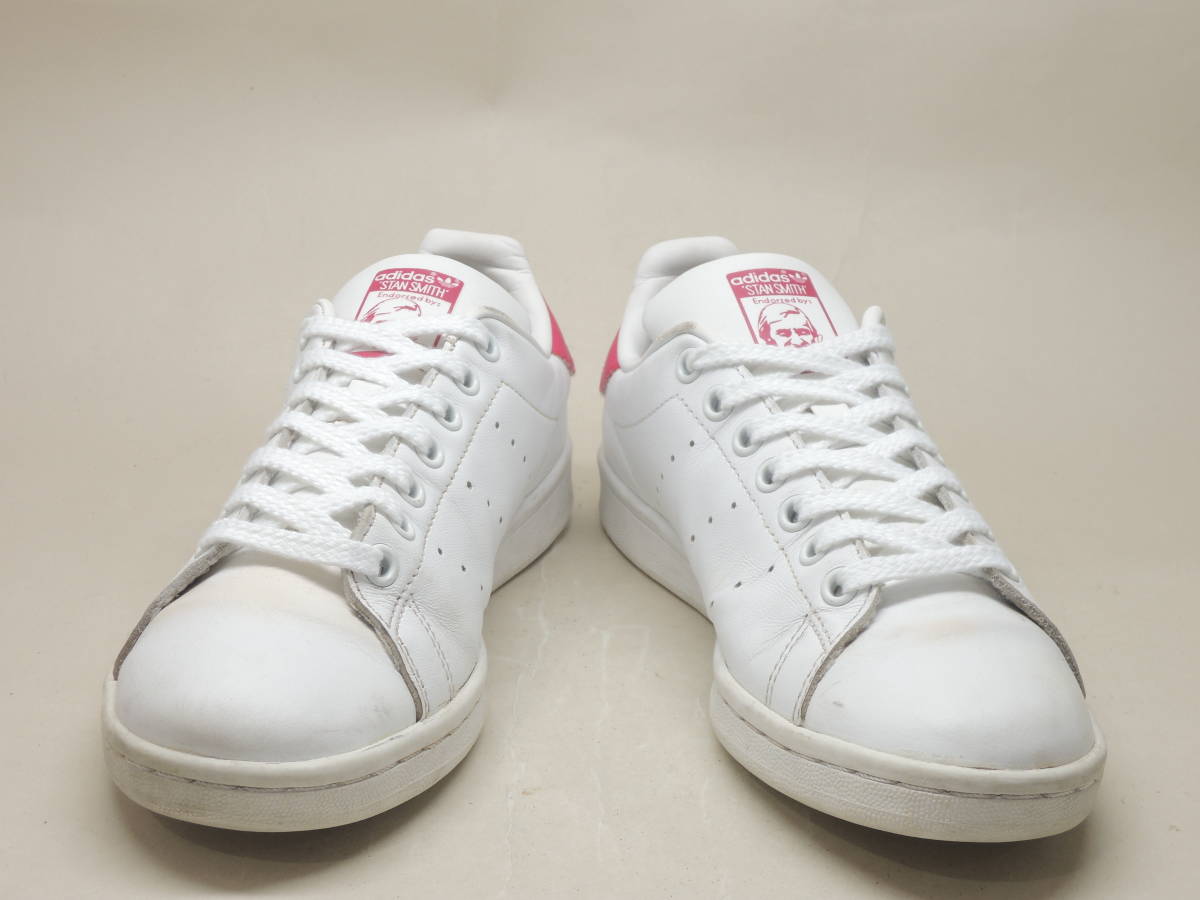 即決!定番! 17製 adidas STAN SMITH 白赤 24.5cm / アディダス スタンスミス B32703_画像4