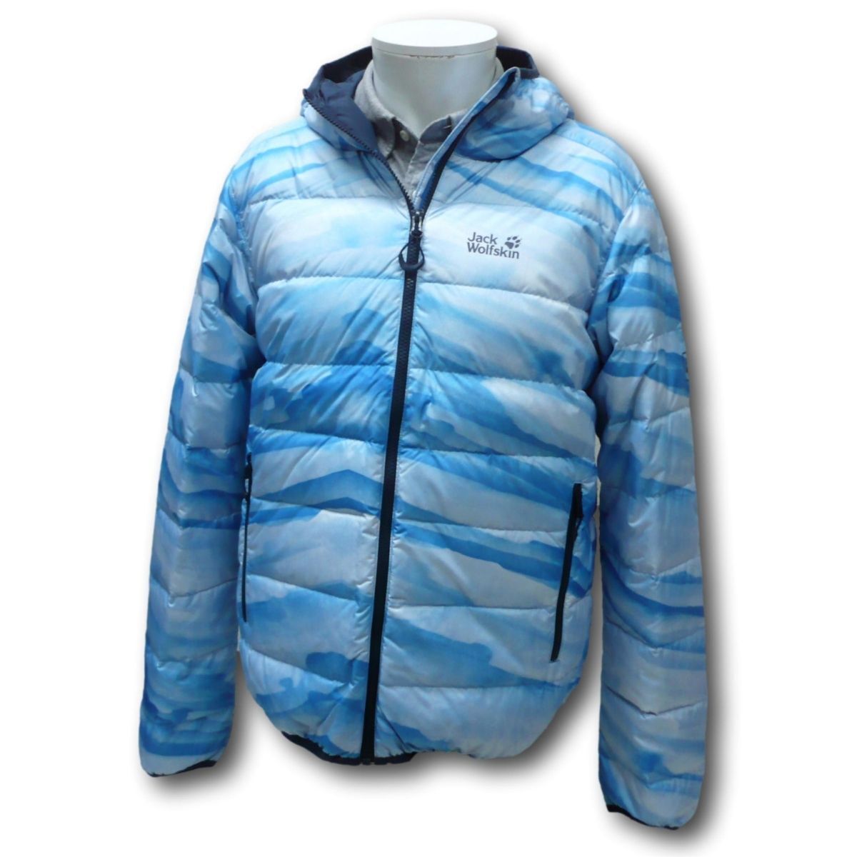 即決 ジャックウルフスキン アイス ダウンジャケット BLU/XL 即決 ジャックウルフスキン アイス ダウンジャケット BLU/XL