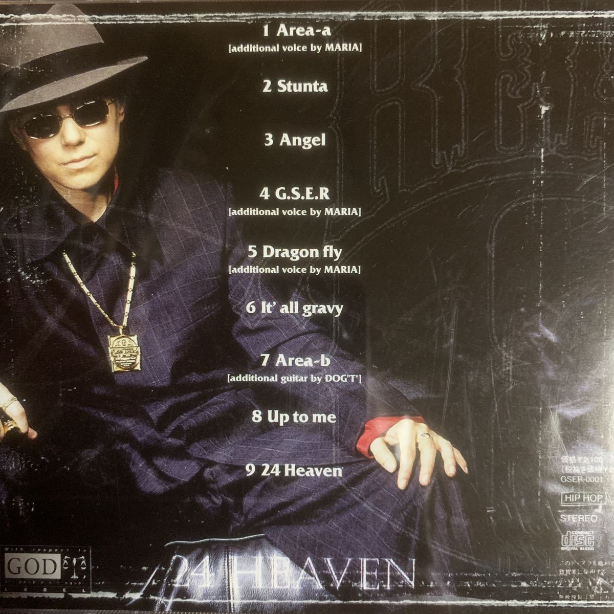 REAL G 『24 HEAVEN』GAO,MARIA,Mr.OZ,G.CUE,CITY-ACE,AK-69,TOKONA-X,ANARCHY,D.O,漢,般若,t-Ace,BAD HOP,T-PABLOW,KOWICHI,KOHH,ZEEBRA_画像2