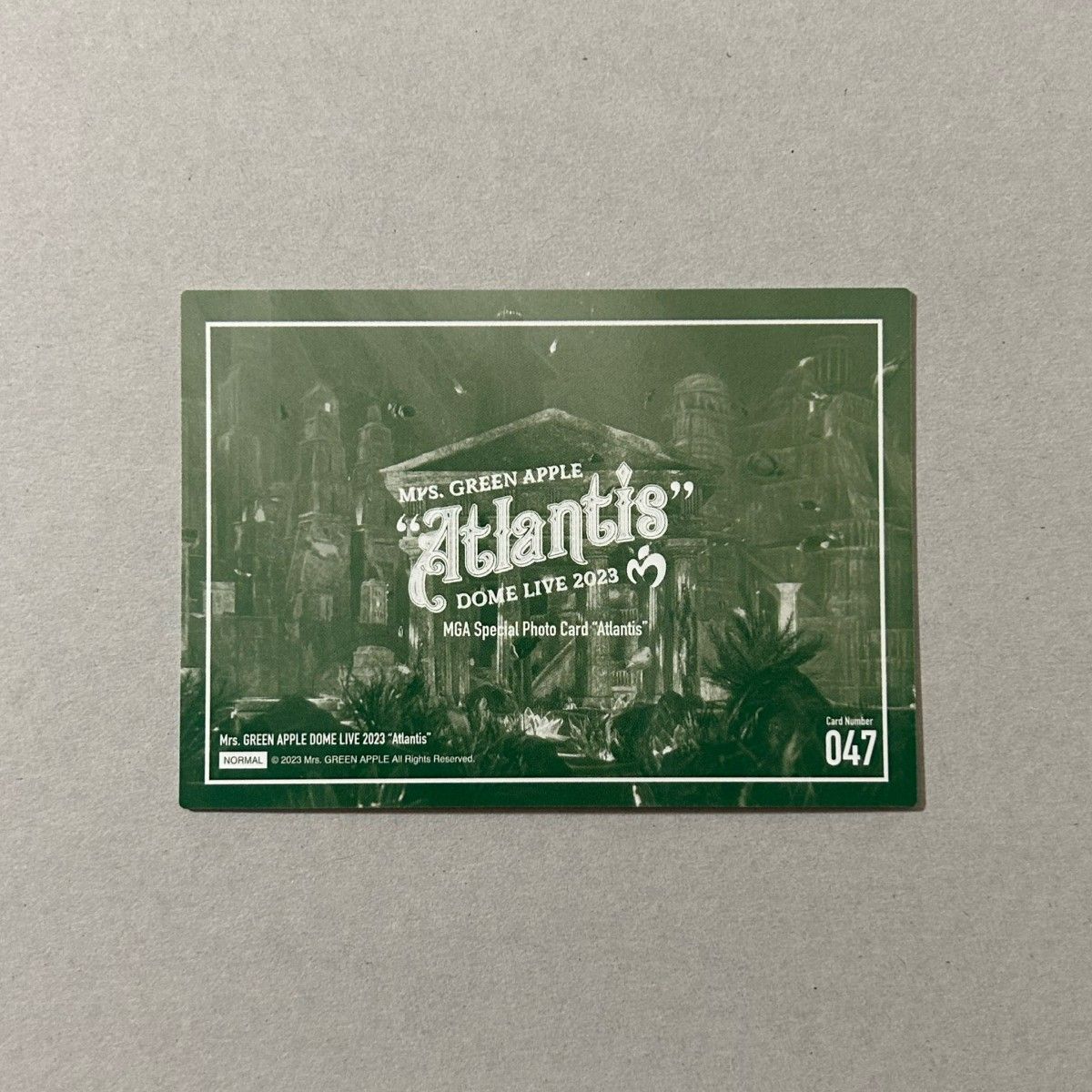 Mrs GREEN APPLE Atlantis 集合 全員 047番 47番 フォトカード Mrs GREEN APPLE Atlantis 集合 全員 047番 47番 フォトカード