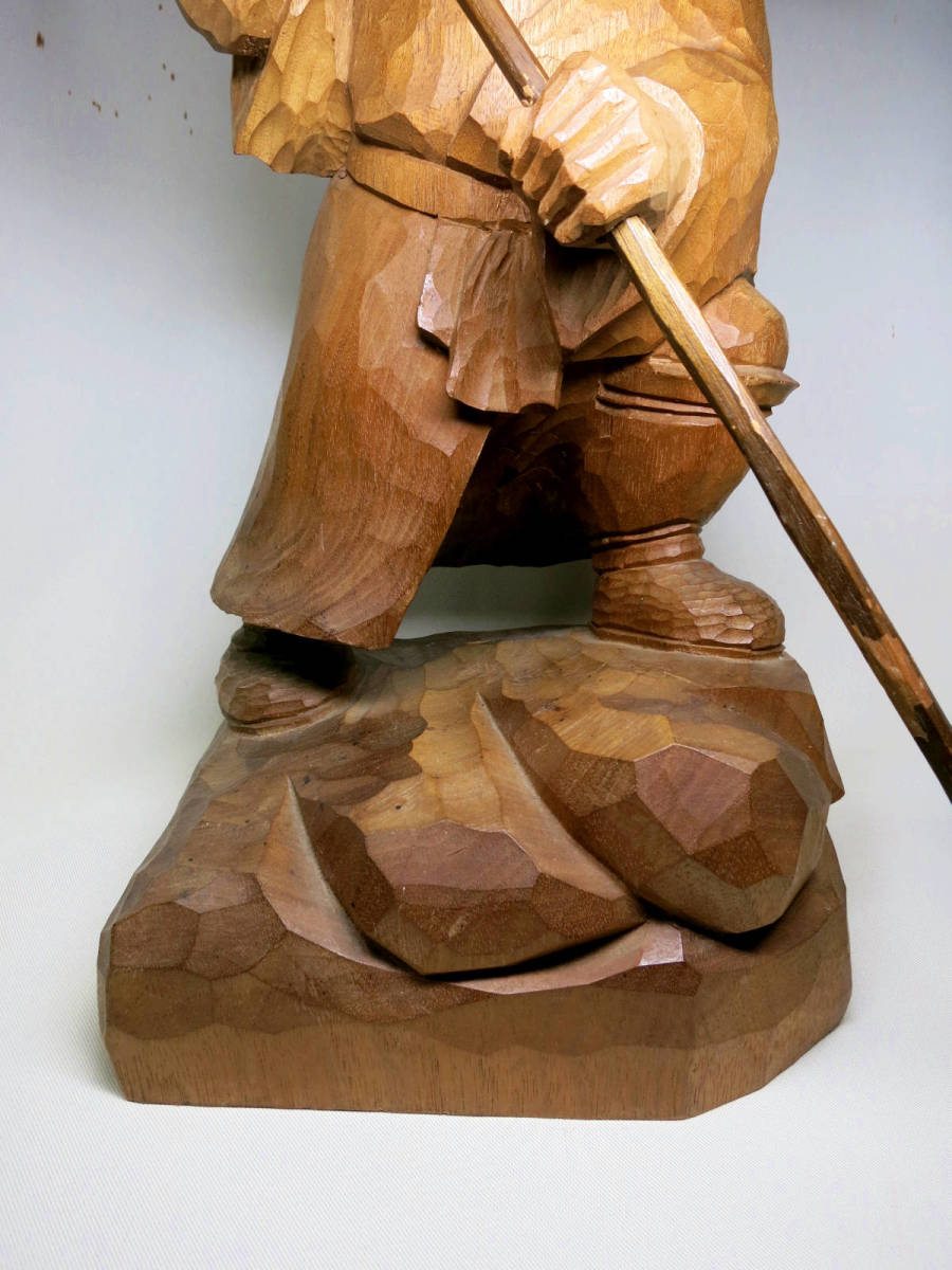 日本代購代標第一品牌【樂淘letao】－[大幸] アイヌ美術手彫り狩人像