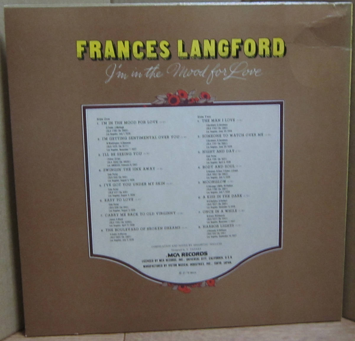 LP［フランセス ラングフォード Frances Langford／I'm In The Mood For Love］D.J.White_画像2