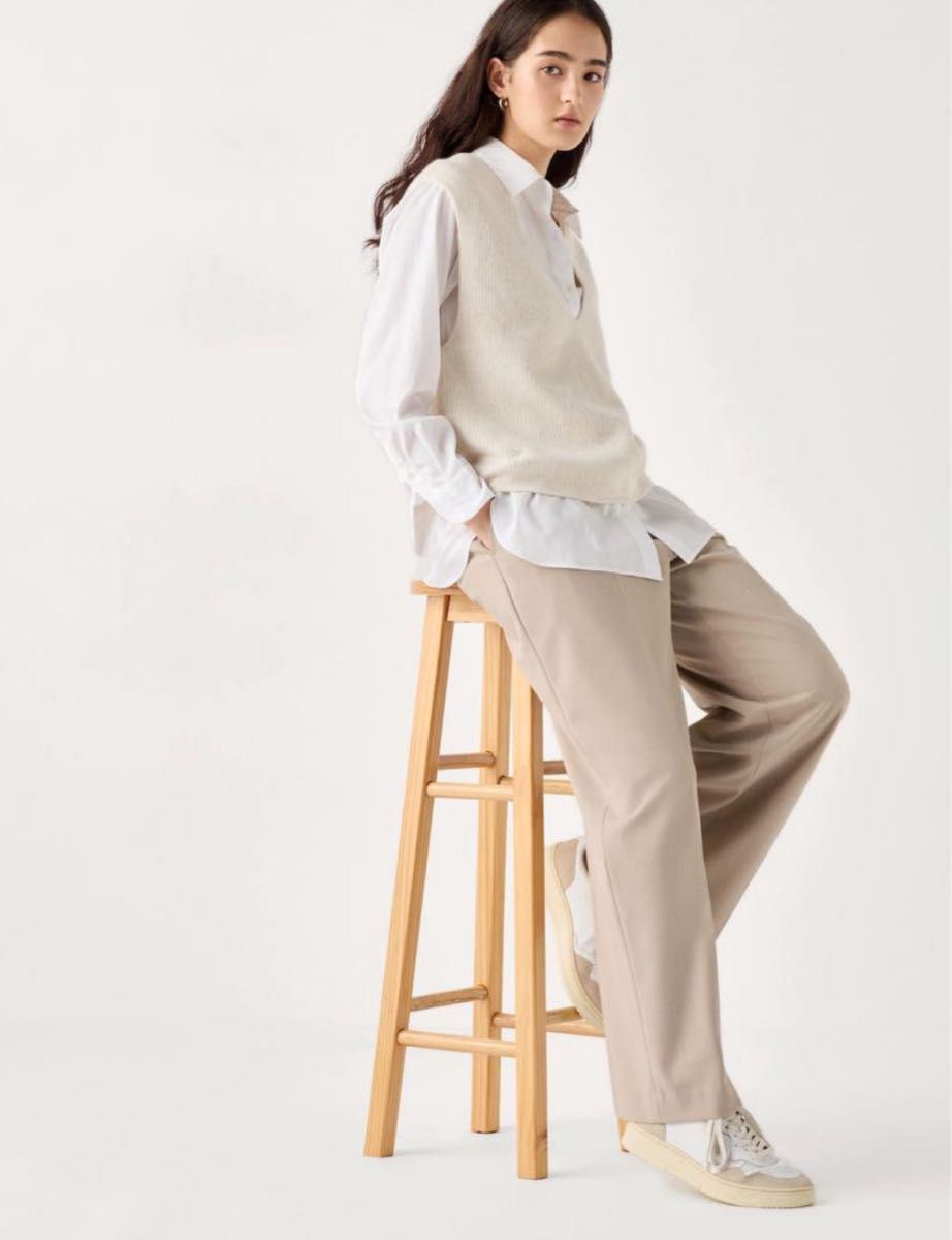 UNIQLO タックワイドパンツ ベージュ M|Yahoo!フリマ(旧PayPay UNIQLO タックワイドパンツ ベージュ M|Yahoo!フリマ(旧PayPay