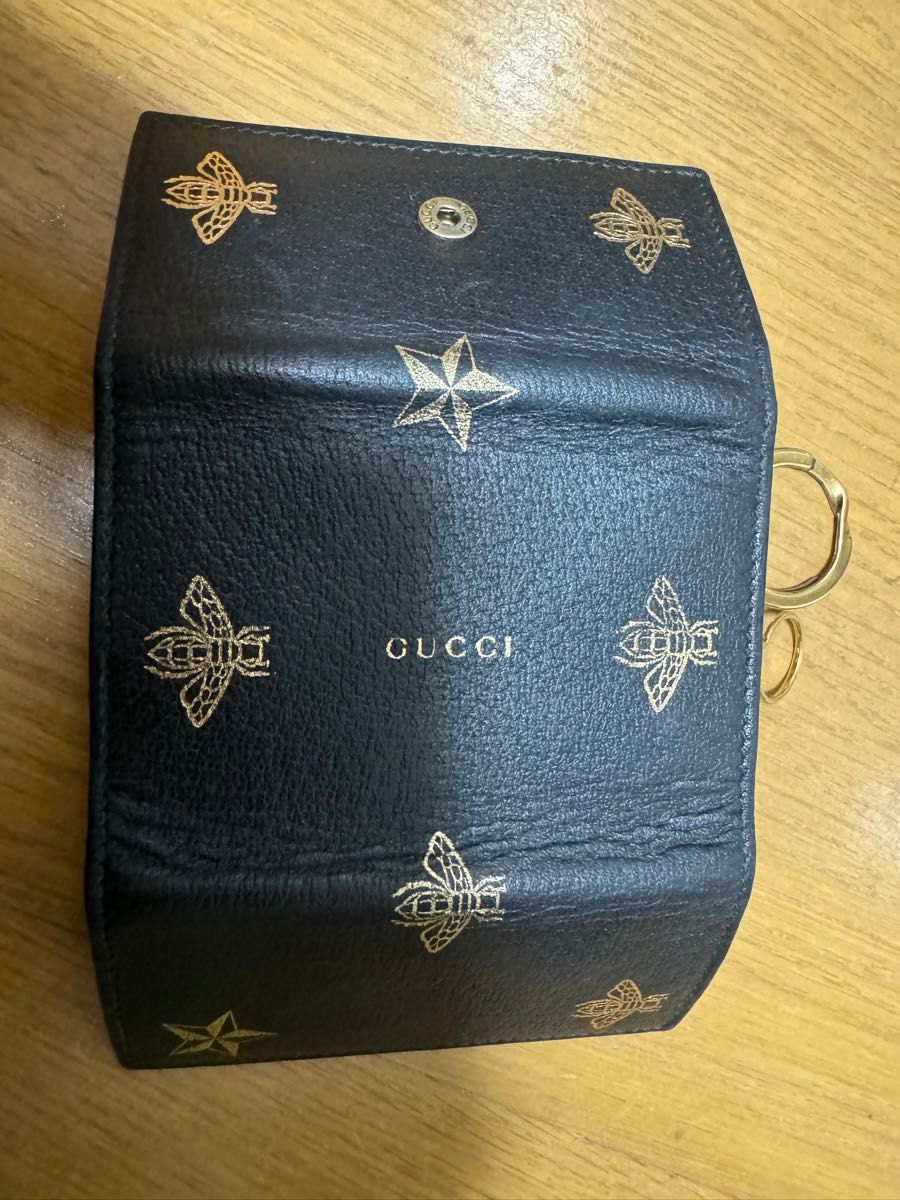 グッチ GUCCI 6連キーケース レザー 蜂 黒 ブラック GUCCI キー グッチ GUCCI 6連キーケース レザー 蜂 黒 ブラック GUCCI キー