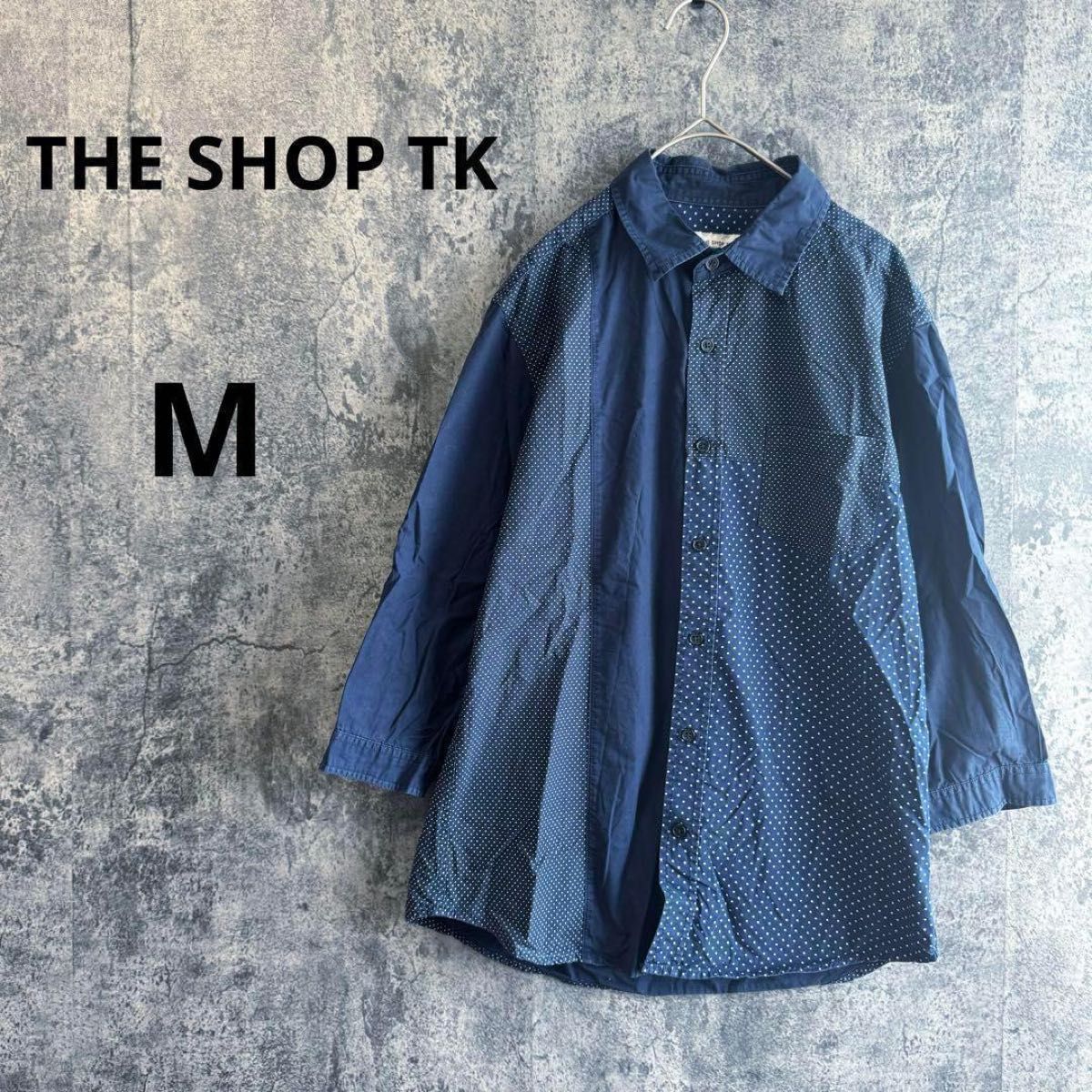 a2029【THE SHOP TK】デザインシャツ ドット柄 切り替え|Yahoo a2029【THE SHOP TK】デザインシャツ ドット柄 切り替え|Yahoo