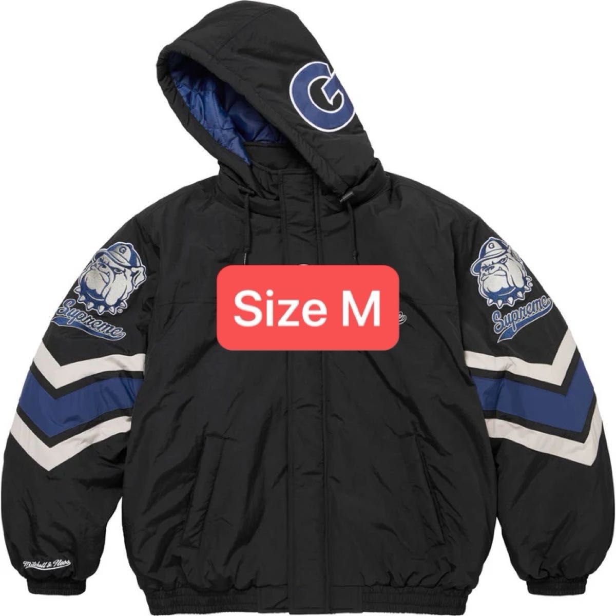 Supreme x Mitchell & Ness NCAA Hooded Stadium Jacket Supreme x Mitchell & Ness NCAA Hooded Stadium Jacket