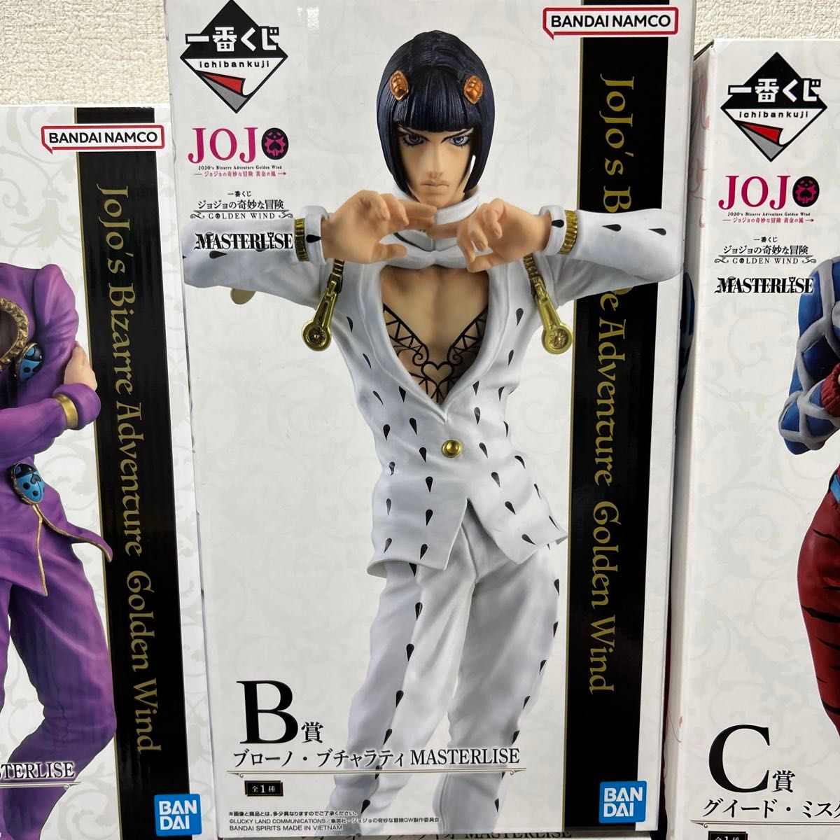 一番くじ ジョジョの奇妙な冒険 黄金の風 フィギュア 3体セット 一番くじ ジョジョの奇妙な冒険 黄金の風 フィギュア 3体セット