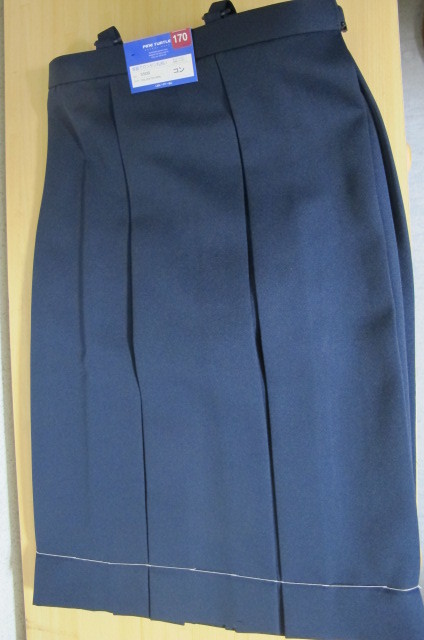* elementary school student woman winter navy blue skirt 6ps.@hida size 140B new goods poly- 100%