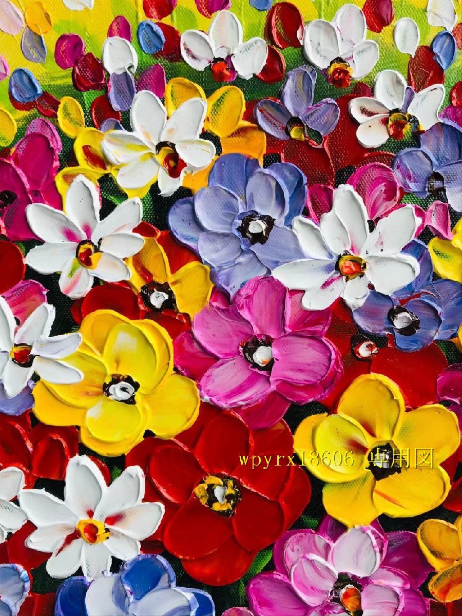 手描き油絵の高級装飾画には花が彩りを添える|美術品 手描き油絵の高級装飾画には花が彩りを添える|美術品