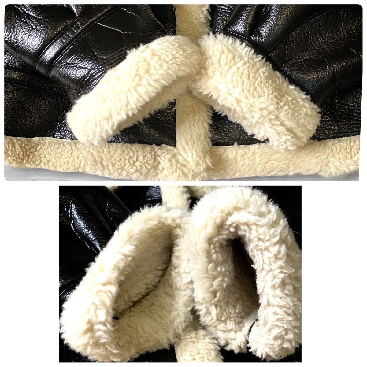 美品】ZARA ザラ フェイクレザー ムートン ボアジャケット S M 美品】ZARA ザラ フェイクレザー ムートン ボアジャケット S M