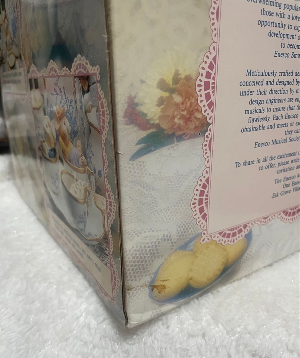 エネスコ オルゴール ティーパーティ ネズミ レトロ ENESCO エネスコ オルゴール ティーパーティ ネズミ レトロ ENESCO