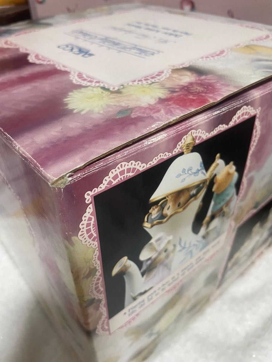 エネスコ オルゴール ティーパーティ ネズミ レトロ ENESCO エネスコ オルゴール ティーパーティ ネズミ レトロ ENESCO