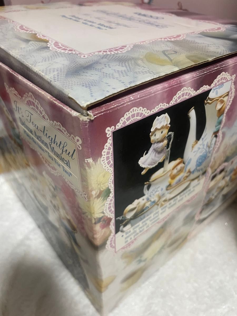 エネスコ オルゴール ティーパーティ ネズミ レトロ ENESCO エネスコ オルゴール ティーパーティ ネズミ レトロ ENESCO