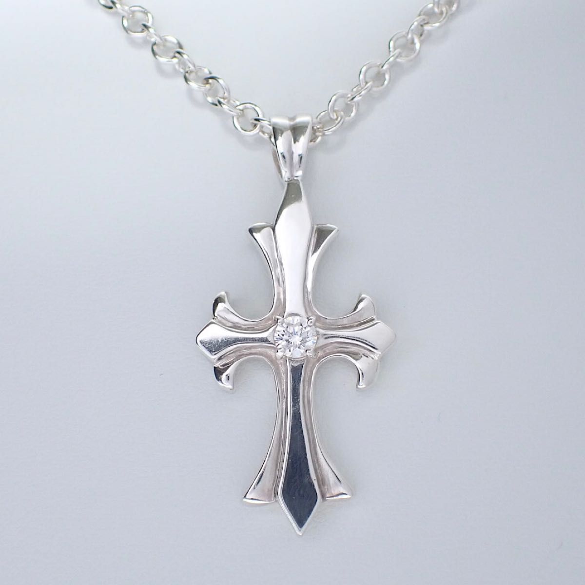 クロス 天然ダイヤ0 314ct シルバー925 ペンダントネックレス クロス 天然ダイヤ0 314ct シルバー925 ペンダントネックレス