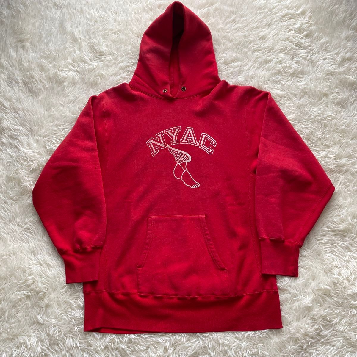 本日出品停止】80s NYAC Champion ウイングフット XL リバース 本日出品停止】80s NYAC Champion ウイングフット XL リバース
