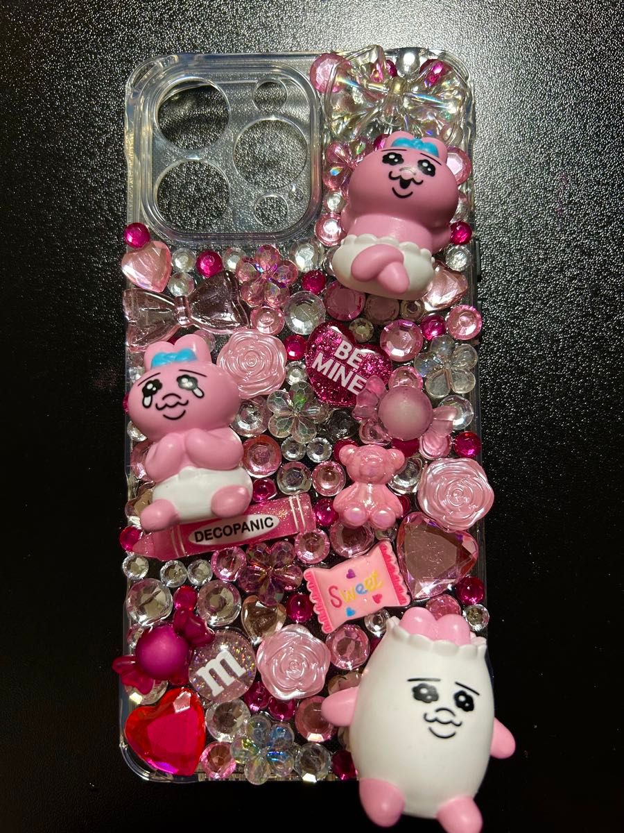 iphone ケース デコ電 おぱんちゅうさぎ スマホケース デコ iphone ケース デコ電 おぱんちゅうさぎ スマホケース デコ