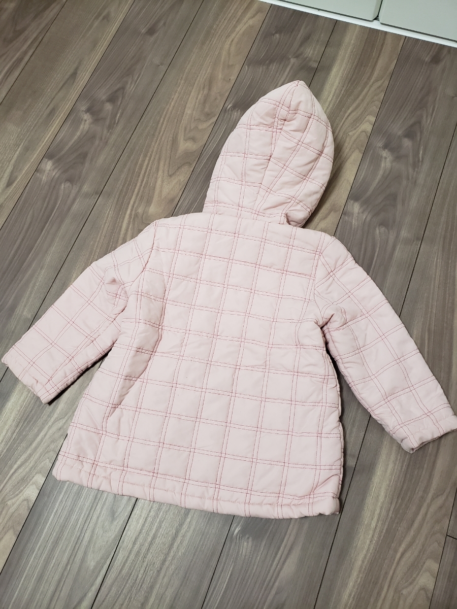  beautiful goods EKUBO dimple with cotton protection against cold jumper 110. pink girl /A789