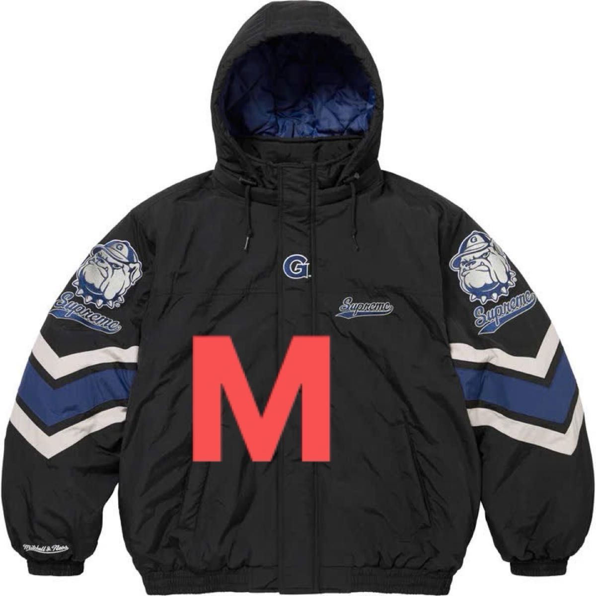 Supreme x Mitchell & Ness NCAA Hooded Stadium Jacket Supreme x Mitchell & Ness NCAA Hooded Stadium Jacket