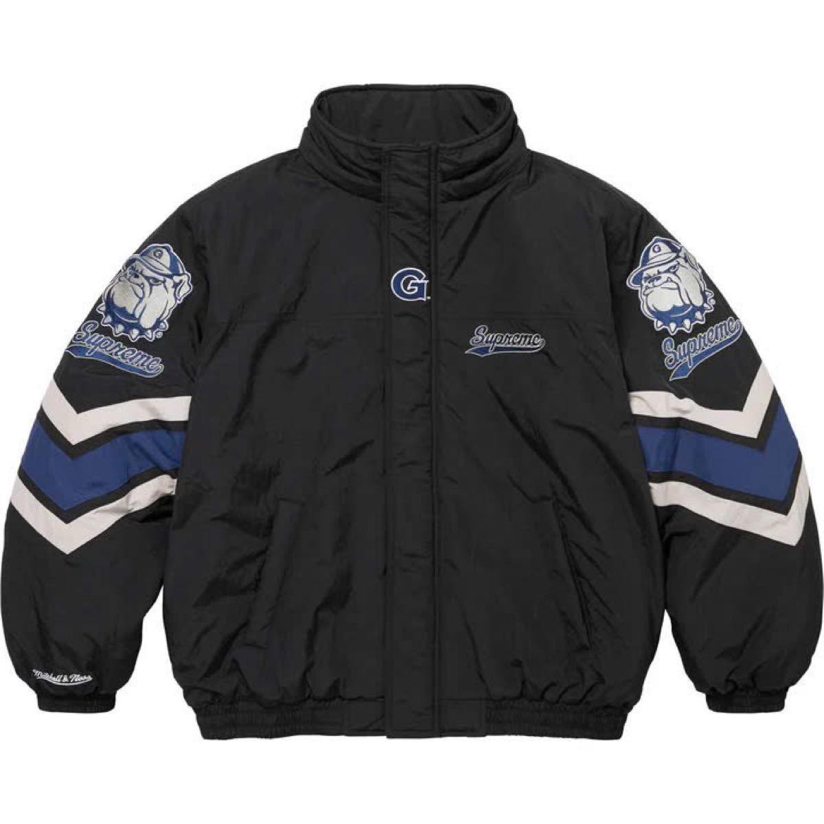 Supreme x Mitchell & Ness NCAA Hooded Stadium Jacket Supreme x Mitchell & Ness NCAA Hooded Stadium Jacket