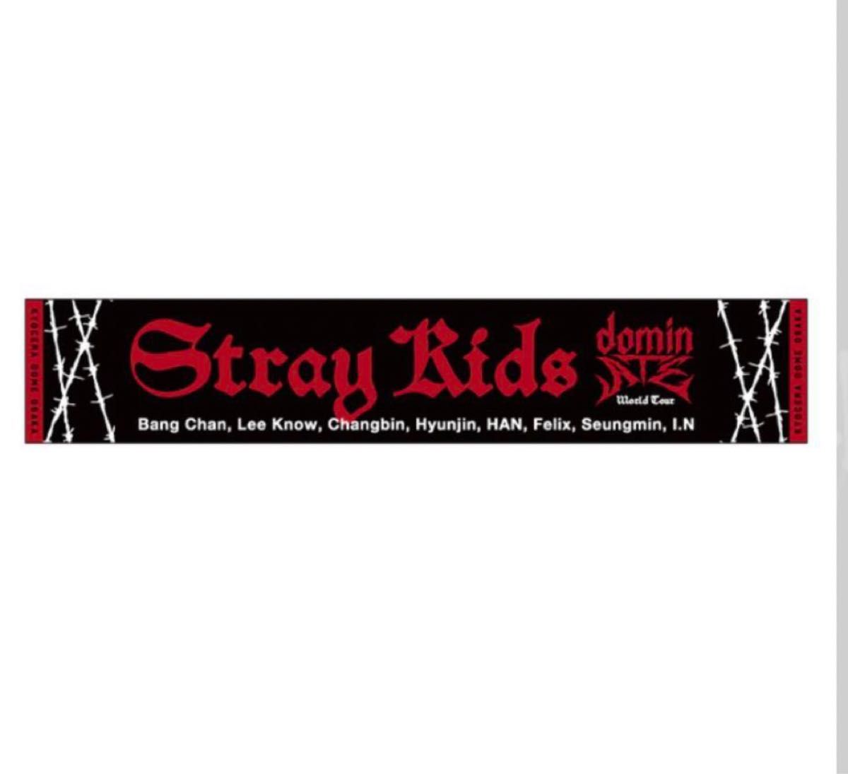 Stray kids スキズ dominATE JAPAN マフラータオル 大阪 ツアー Stray kids スキズ dominATE JAPAN マフラータオル 大阪 ツアー