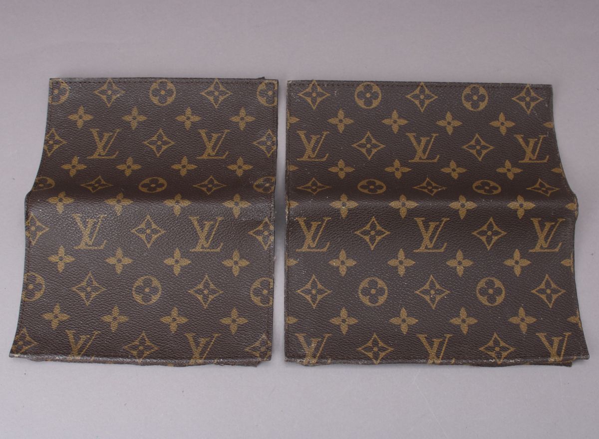 ルイヴィトン モノグラム ハギレ ポッシュトワレ バケットポーチ 21cm×19cm 21cm×16 生地 1枚 本物 ハンドクラフト ジャンク #N※6019_画像1