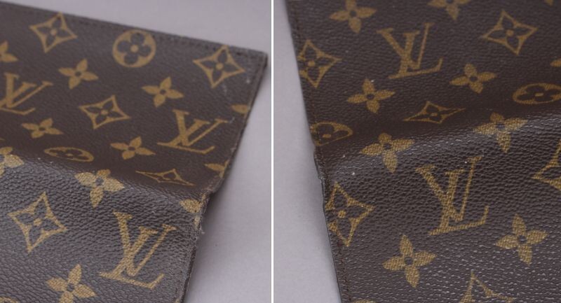 ルイヴィトン モノグラム ハギレ ポッシュトワレ バケットポーチ 21cm×19cm 21cm×16 生地 1枚 本物 ハンドクラフト ジャンク #N※6019_画像4