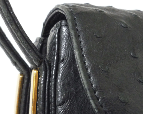  Ostrich черный чёрный ручная сумочка женский 
