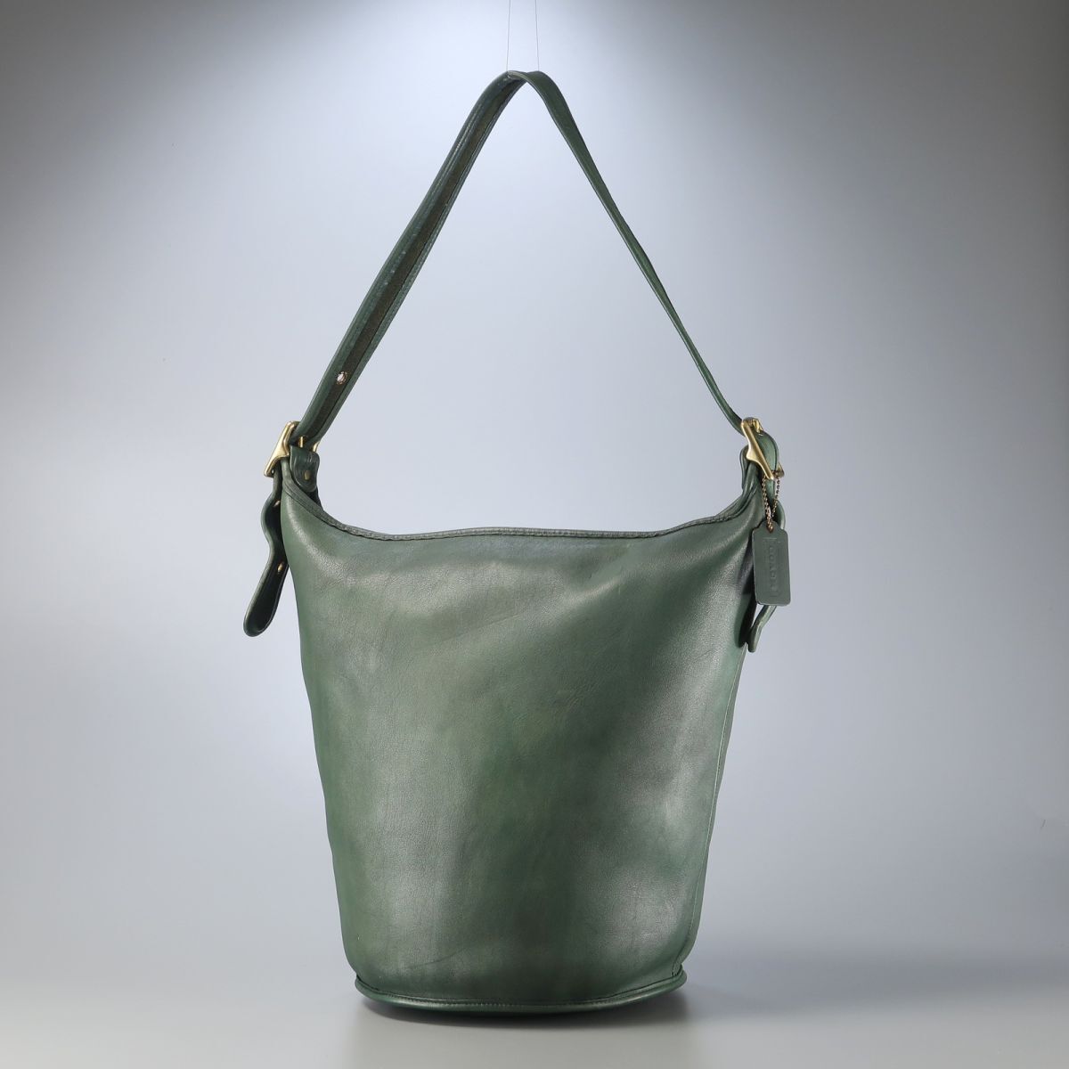 美品 COACH コーチ 9085 ダッフルバッグ XLサイズ グリーン 希少色 希少 OLD COACH コーチ ダッフルバッグ XLサイズ グリーン 9085