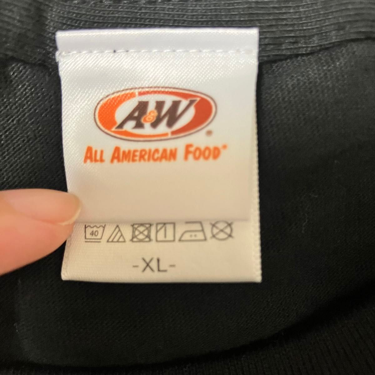 新品 A&W グッズ Tシャツ メンズ レディース ブラック XLサイズ 新品 A&W グッズ Tシャツ メンズ レディース ブラック XLサイズ