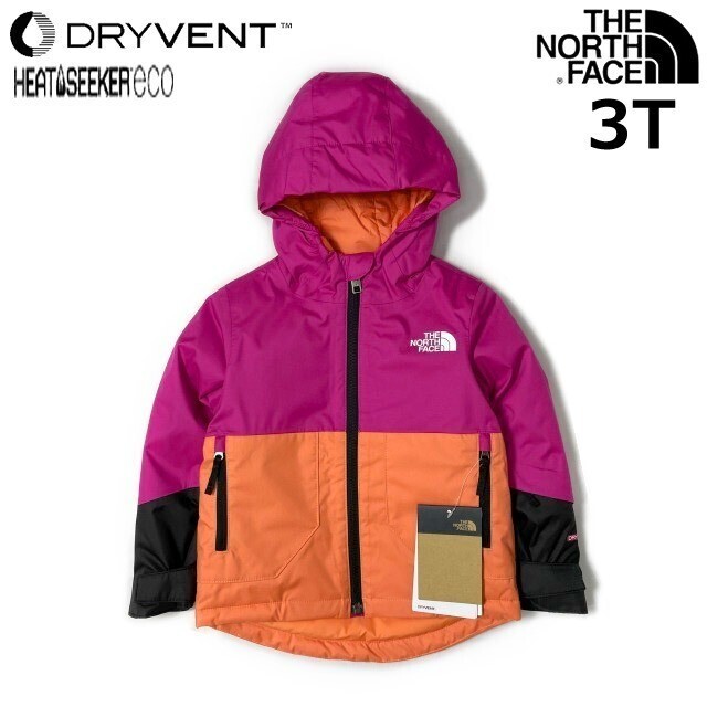1円～!売切!【正規新品】THE NORTH FACE KID FREEDOM INSULATED JACKET ダウンジャケット US限定 キッズ 子供服 撥水(3T)ピンク 240517-15