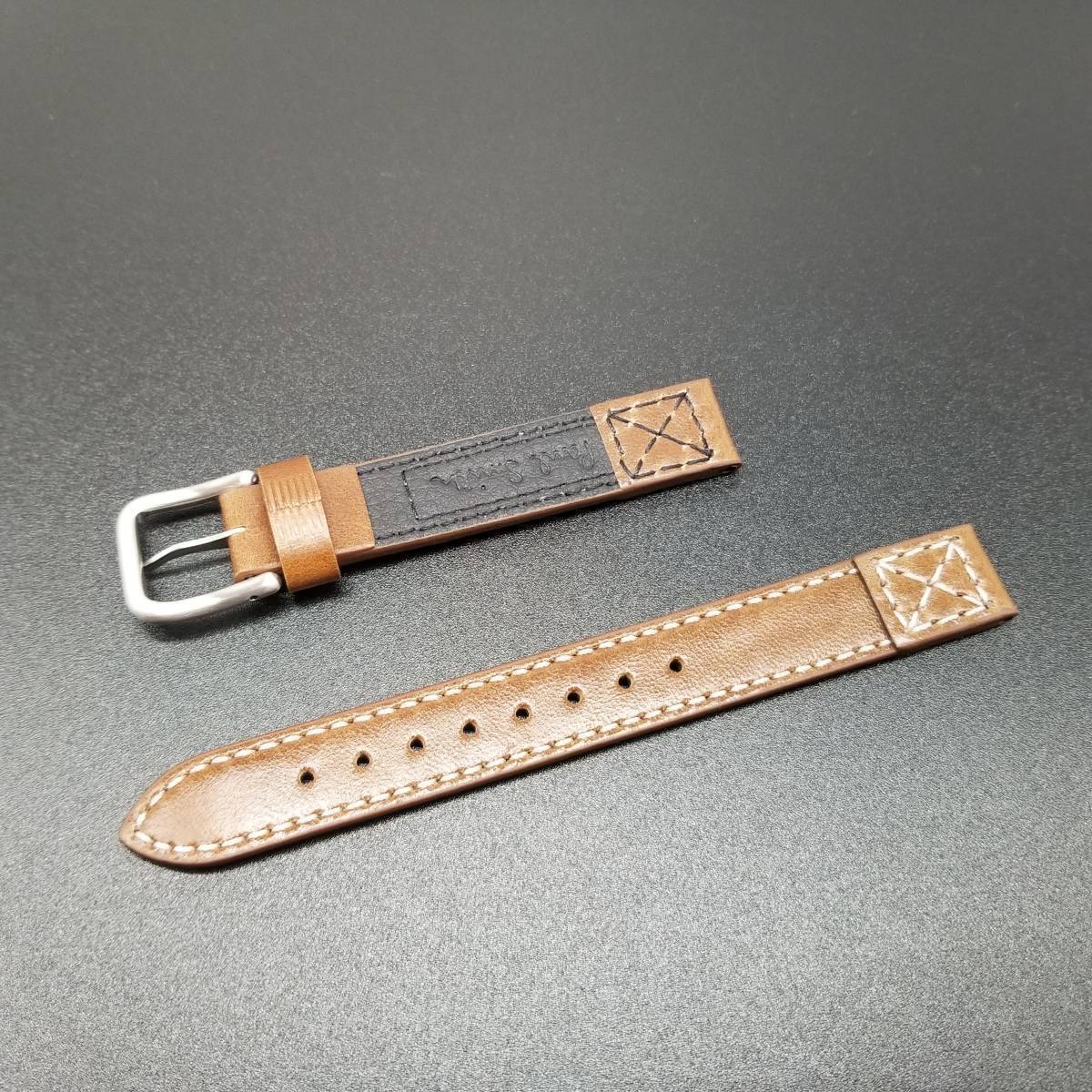 純正 Citizen シチズン 腕時計ベルト 14mm ポールスミス 0521-S062870用 ブラウン レザー 茶 バンド 59-S51901