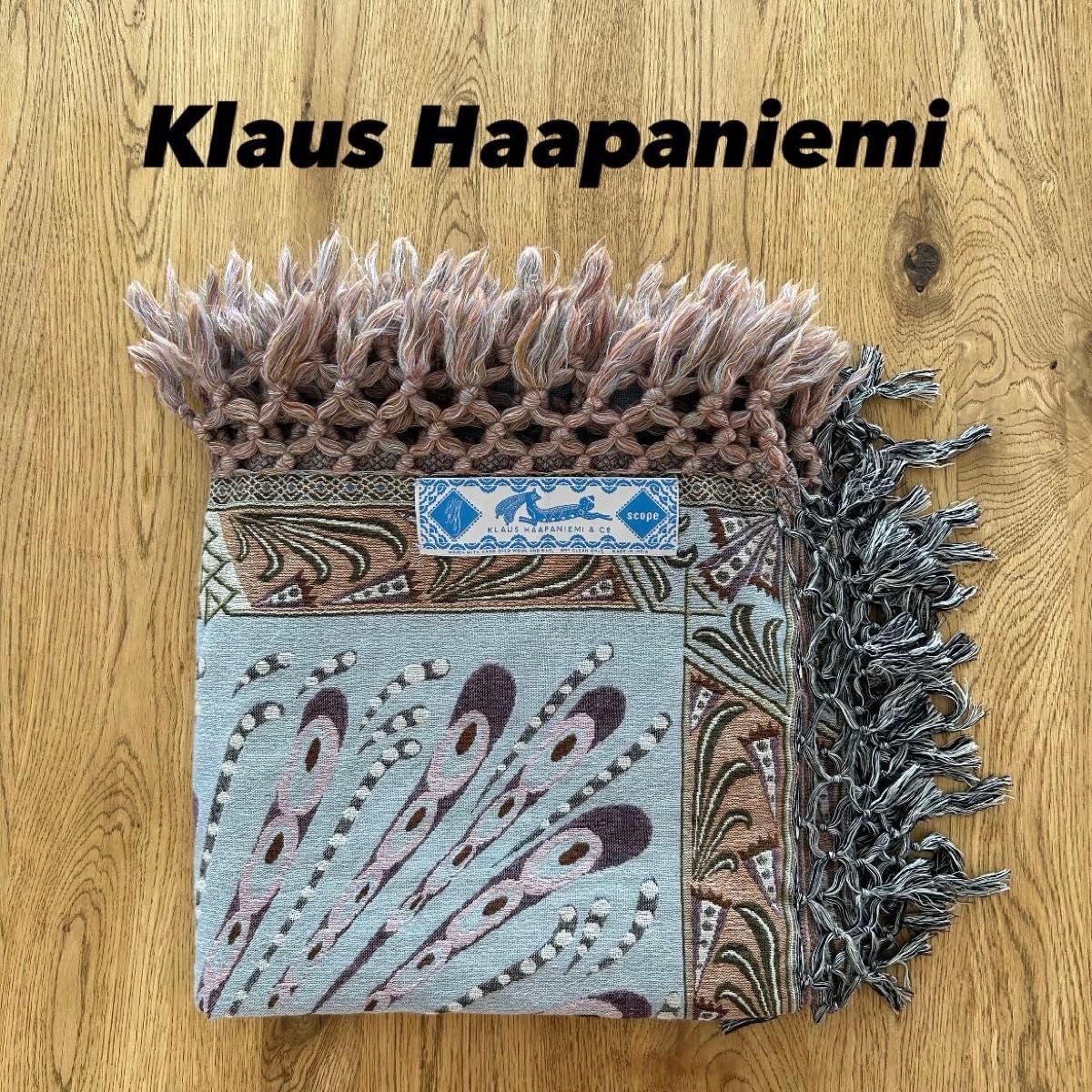 Klaus Haapaniemi OWL大判ショール ストール Scope ウール Klaus Haapaniemi OWL大判ショール ストール Scope ウール