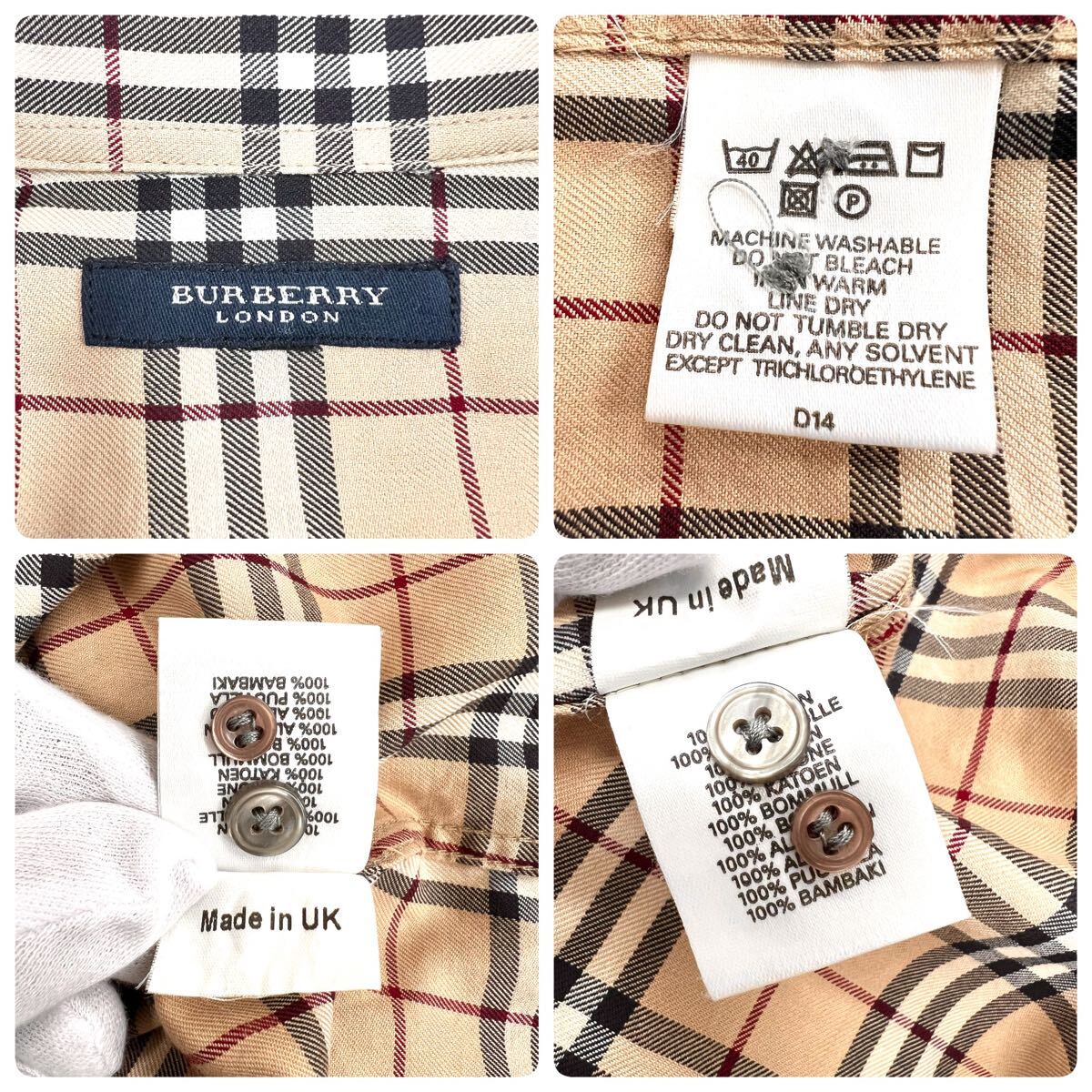 BURBERRY LONDON バーバリー ロンドン シャツ ノバチェック