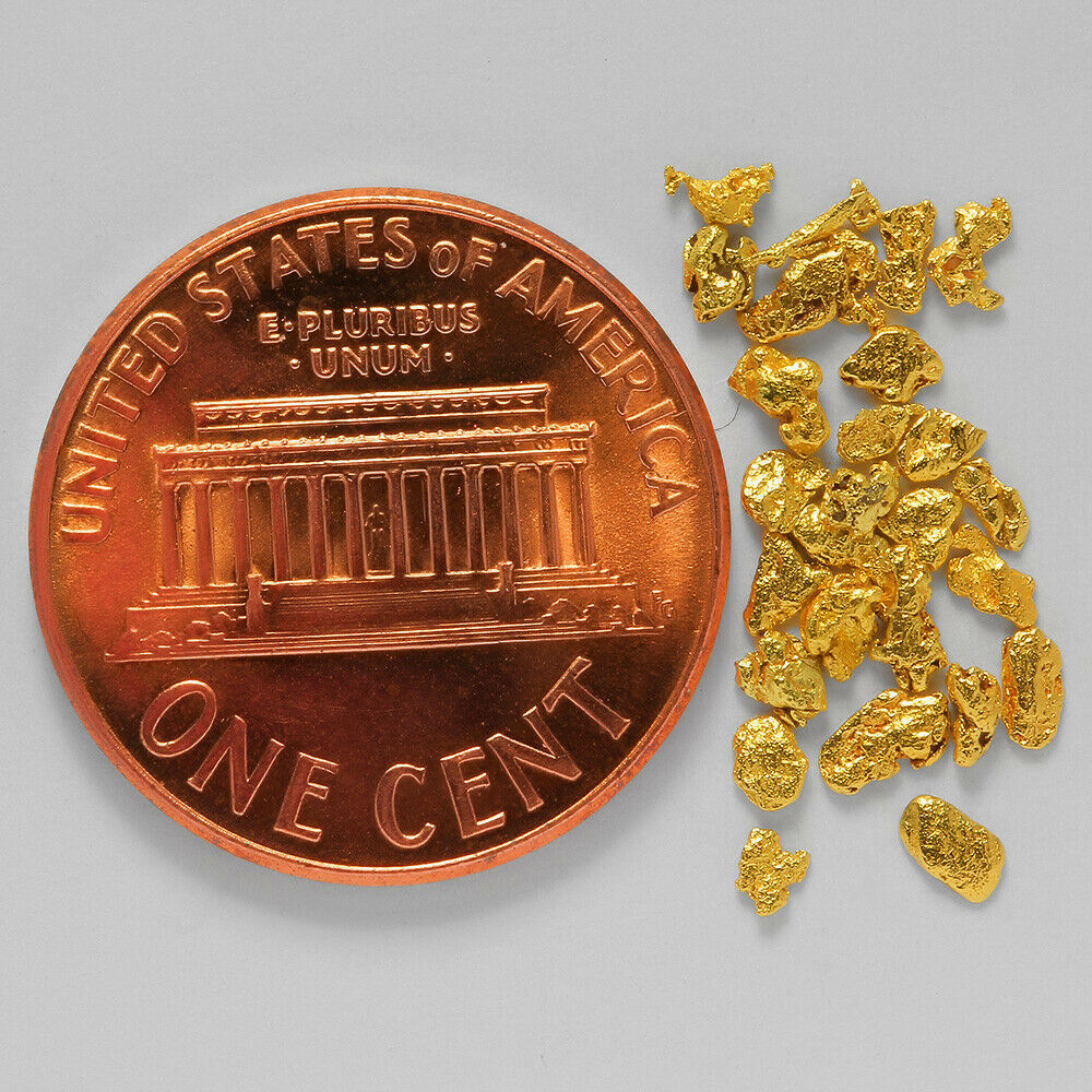  gold nageto Alaska .. gold . Gold finger sand gold bead 0.3712g