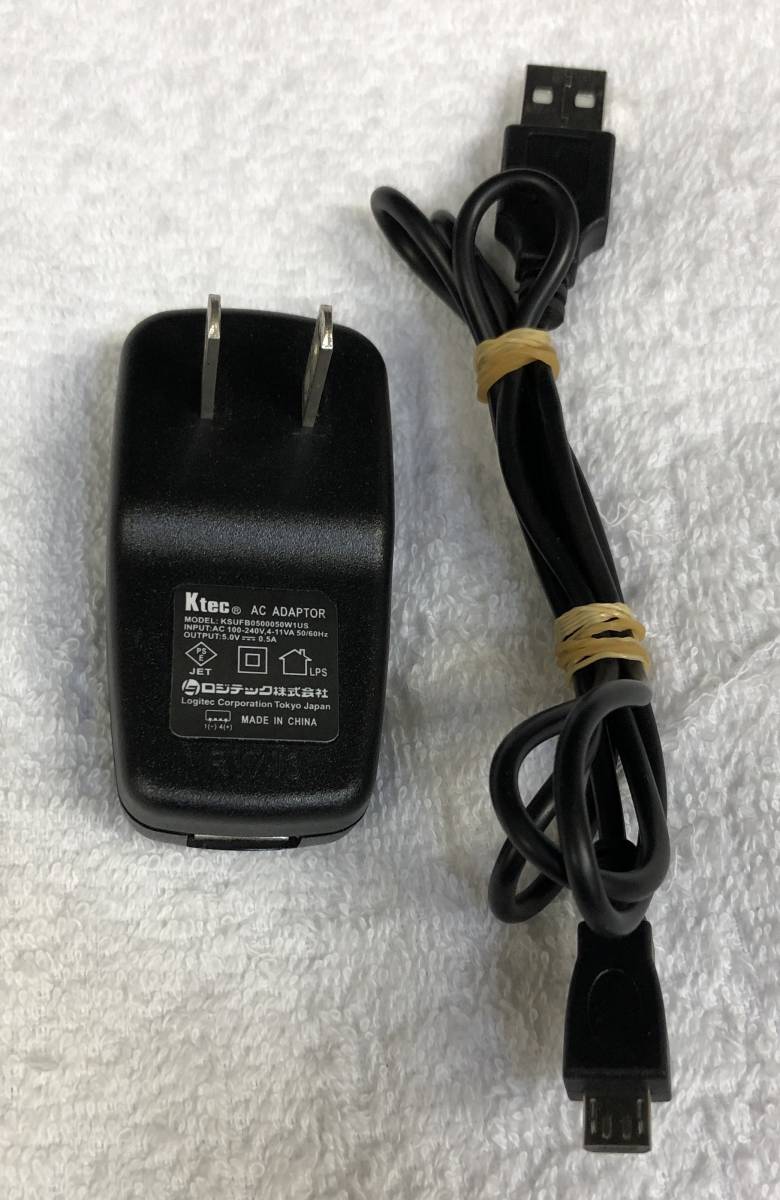 Ktec ロジテック KSUFB0500050W1US USB ACアダプター 5V 0.5A_画像1