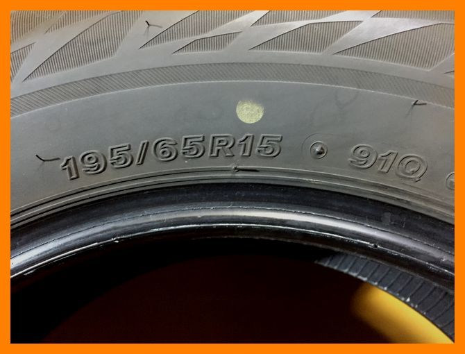 ★BS　ブリヂストン　BLIZZAK VRX2　195/65R15　4本セット　2017年製★_画像10