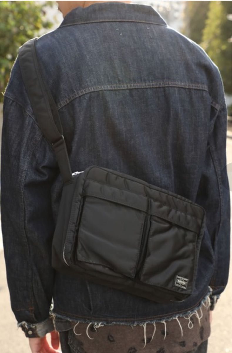 極美品】PORTER ポーター タンカー ショルダーバッグL 2層 極美品】PORTER ポーター タンカー ショルダーバッグL 2層