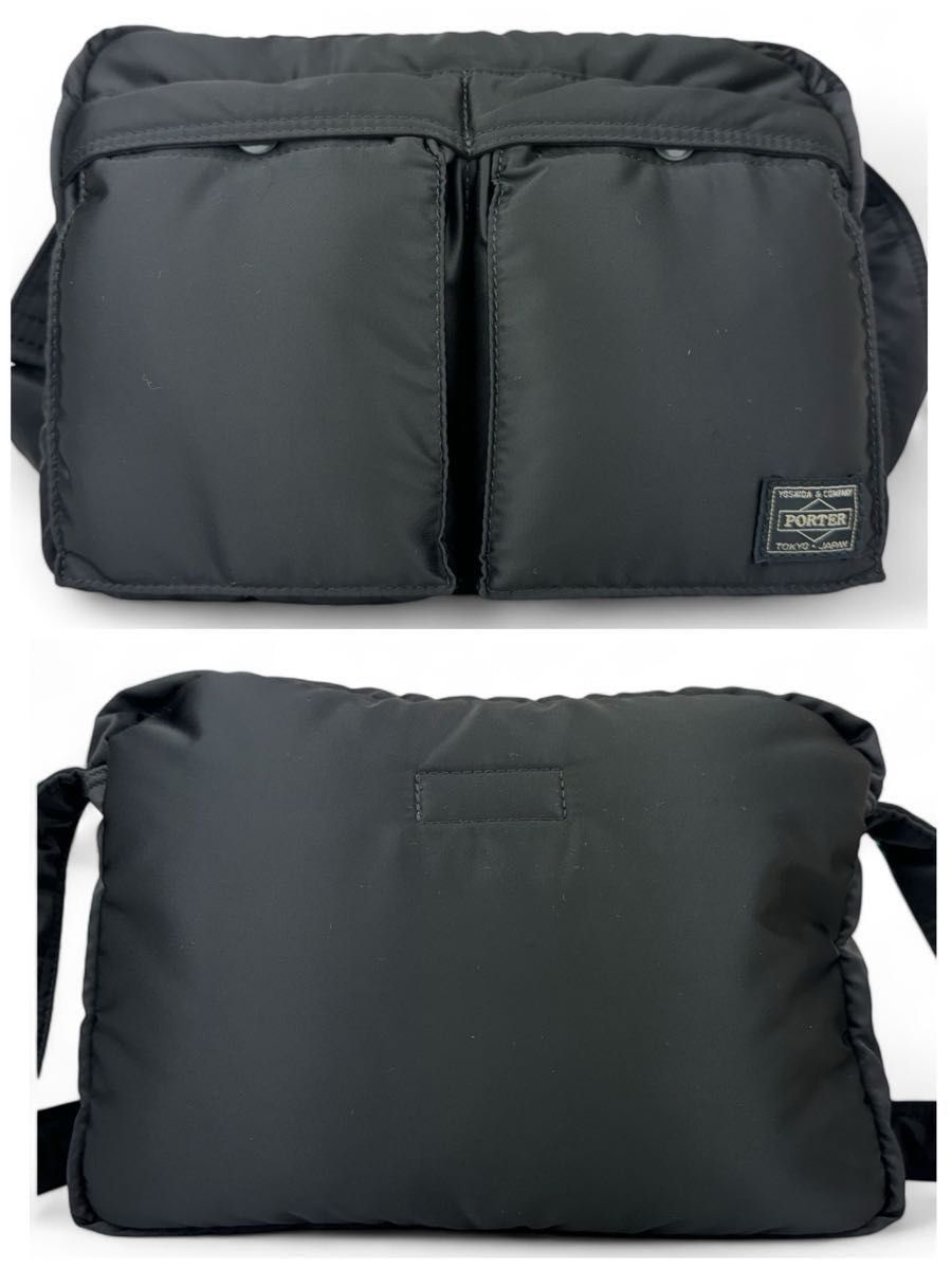 極美品】PORTER ポーター タンカー ショルダーバッグL 2層 極美品】PORTER ポーター タンカー ショルダーバッグL 2層