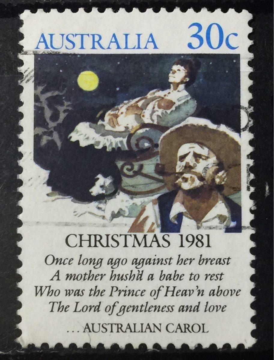オーストラリア切手★クリスマス(シルバースター)1981年_画像1