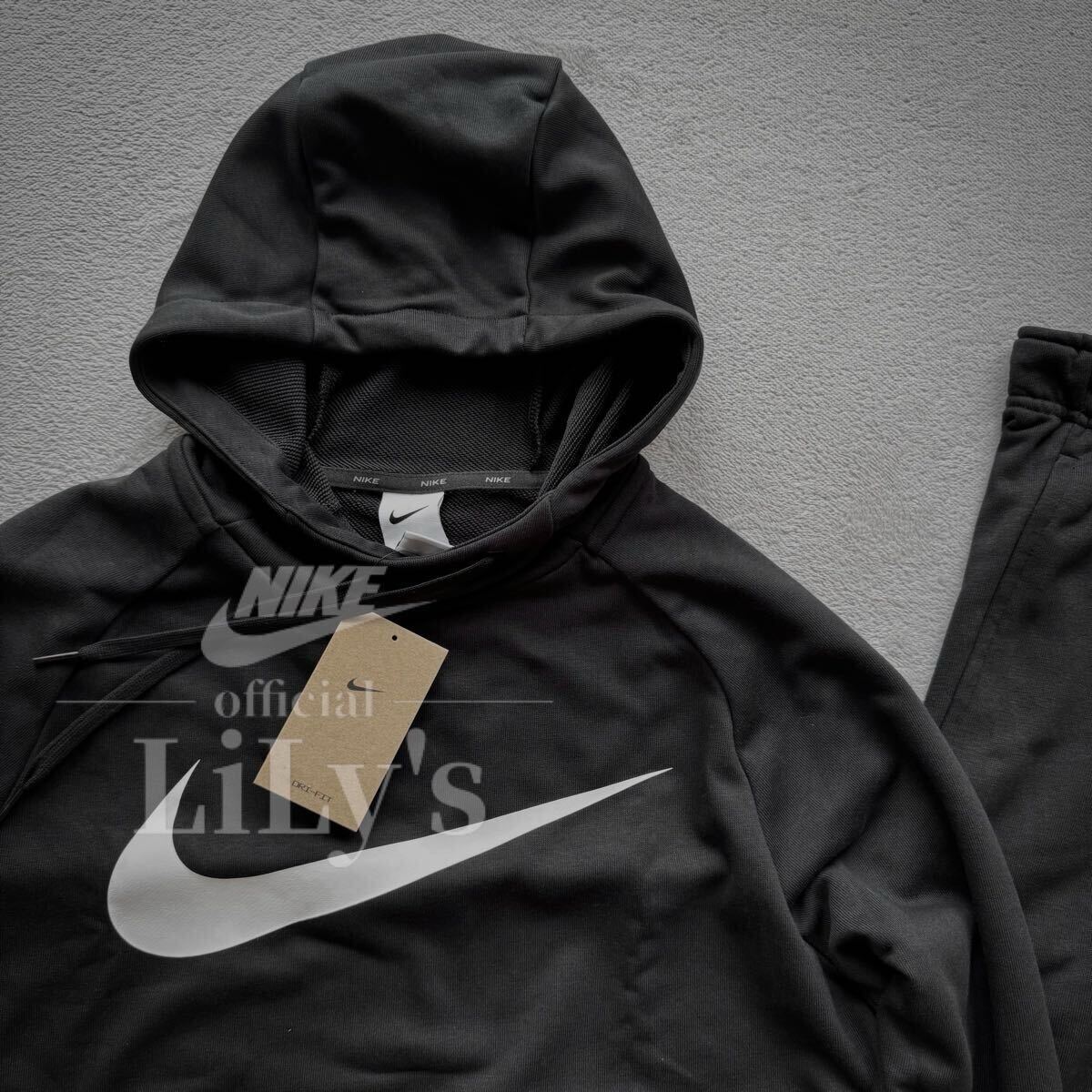 新品 ナイキ上下セットアップ Mサイズ スウォッシュ NIKE 黒白 新品 ナイキ上下セットアップ Mサイズ スウォッシュ NIKE 黒白