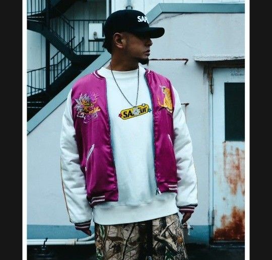 サプール スカジャン SAPEur SNVG SOUVENIR JACKET 大阪 L サプール スカジャン SAPEur SNVG SOUVENIR JACKET 大阪 L
