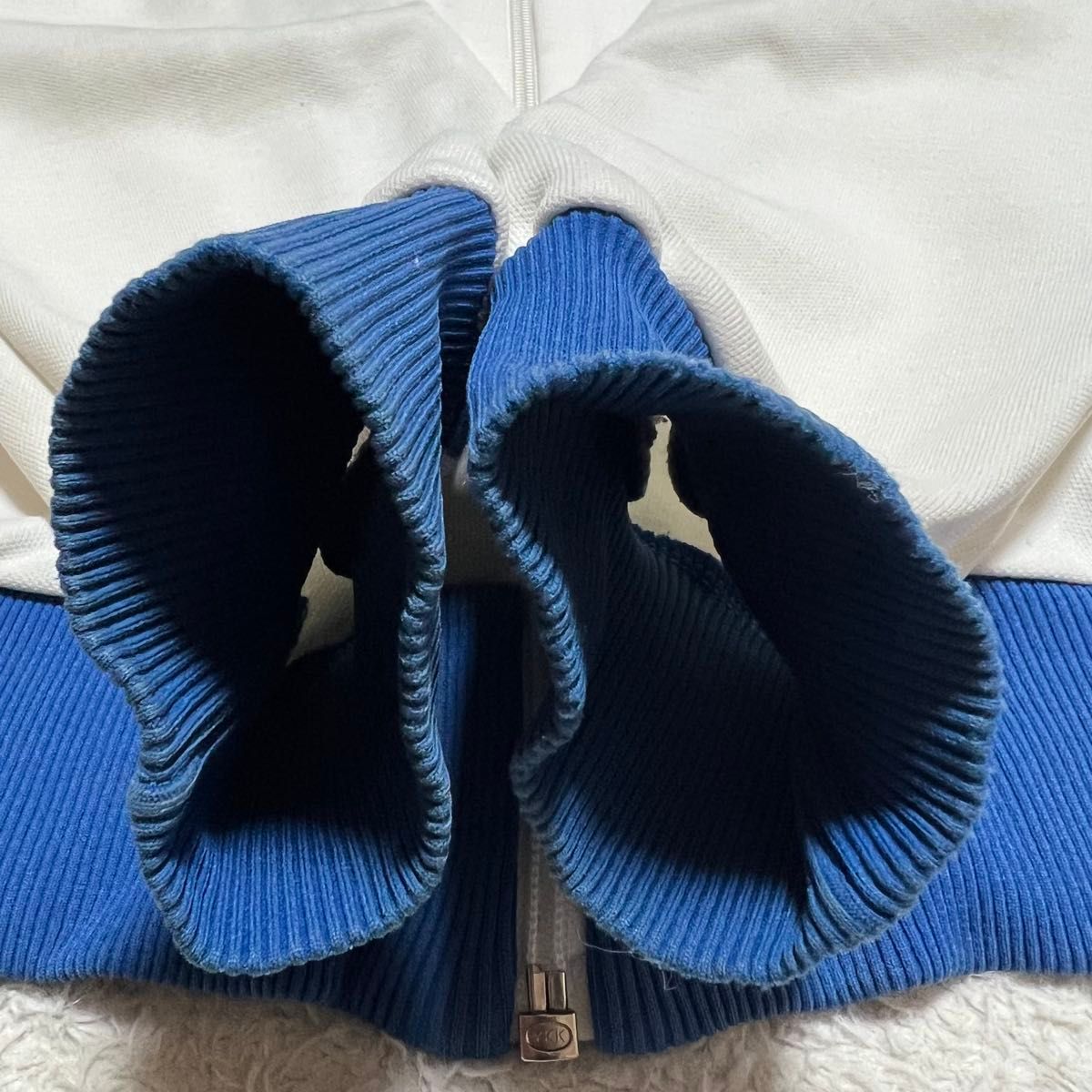 70s 西ドイツ adidas トラックジャケット 白x 青 4(ML相当 70s 西ドイツ adidas トラックジャケット 白x 青 4(ML相当