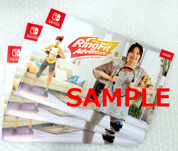 Nintendo 任天堂 SWITCH 新垣結衣さん リングフィットアドベンチャー パンフレット 3冊_画像1
