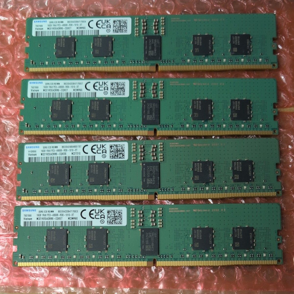 3つ【4枚/計64GB】SAMSUNG DDR5 4800MHz 16GB ECC Registered 3つ【4枚/計64GB】SAMSUNG DDR5 4800MHz 16GB ECC Registered